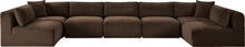 Load image into Gallery viewer, Shaggy - 7 Piece Modular U-Shaped Armless Sectional

