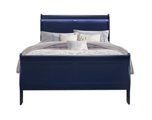 Load image into Gallery viewer, Charlie - Full Bed With LED Headboard &amp; Footboard - Blue
