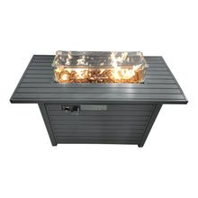 Load image into Gallery viewer, Propane Outdoor Fire Pit Table With Lid Versatile Fuel Options

