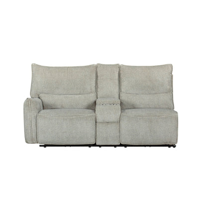 Remsen - LAF Console Loveseat With Dual Recliner - Latte