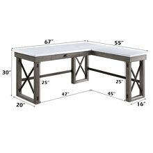 Load image into Gallery viewer, Talmar - Marble Top Weathered Writing Desk With Lift Top
