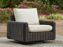 Load image into Gallery viewer, Kimora - Swivel Glider Lounge With Cushion - Beige / Dark Brown
