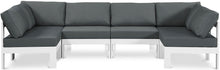 Load image into Gallery viewer, Nizuc - Outdoor Patio 6 Piece Modular Sectional With White Frame
