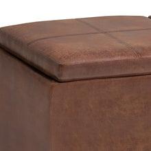 Load image into Gallery viewer, Avalon - Upholstered Storage Ottoman
