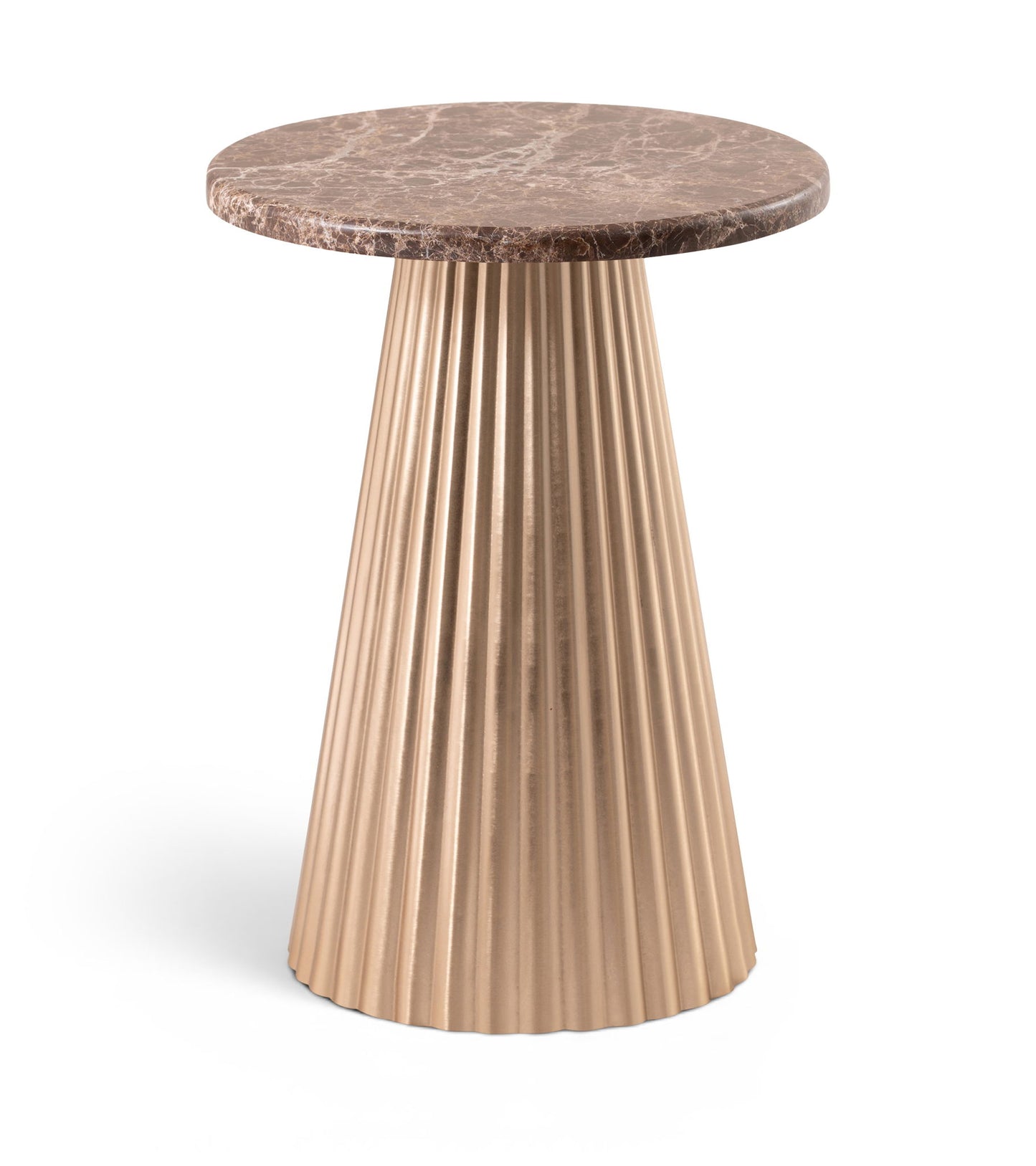Cindra - Genuine Marble Top And Iron Base Table