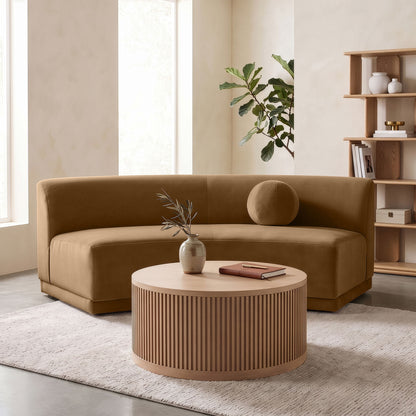Avra - Velvet Performance Fabric Upholstered Armless Sofa
