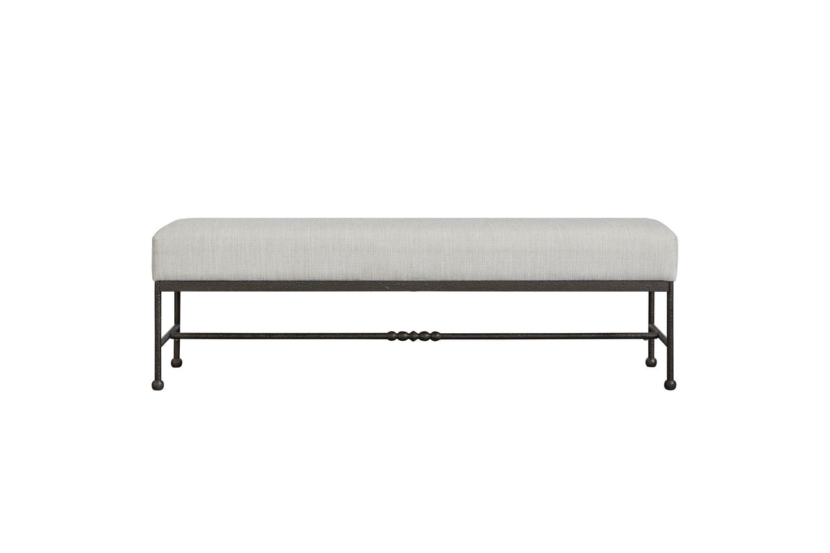 Tarrington - Bench - Light Gray / Black
