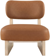 Load image into Gallery viewer, Vetra - Vegan Leather Upholstered Accent Chair With Natural Base
