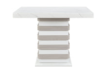 Load image into Gallery viewer, D2507 - 7 Piece Dining Room Set (Bar Table With Hidden Storage In The Base With 6 Bar Stools) - White
