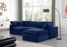 Load image into Gallery viewer, Comfy - 4 Piece Velvet Modular Sectional With Chaise
