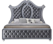 Load image into Gallery viewer, Crown Mark Furniture Voltare Queen Bed in Dark Grey

