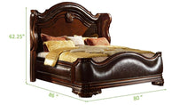 Load image into Gallery viewer, Galaxy Home Bella King Bed in Dark Walnut
