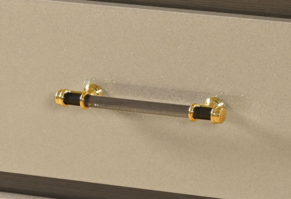 Genesis - Nightstand With LED - Gold