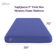Load image into Gallery viewer, 5" Memory Foam Mattress With Responsive Support And Breathable Cover
