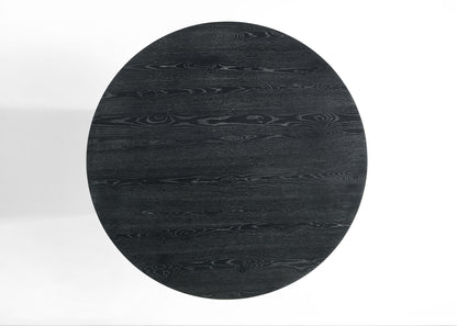 Jasper - Wide Round Dining Table - Black
