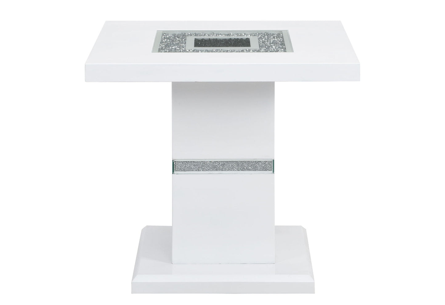 Monaco - End Table Column - White