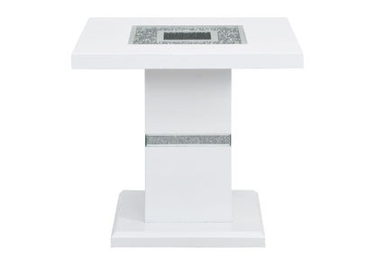 Monaco - End Table Column - White