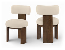 Load image into Gallery viewer, Atelier - Vegan Leather Upholstered Dining Chair (Set of 2) - Painted Brown Frame
