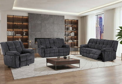 U6000 - Reclining Sofa - Black