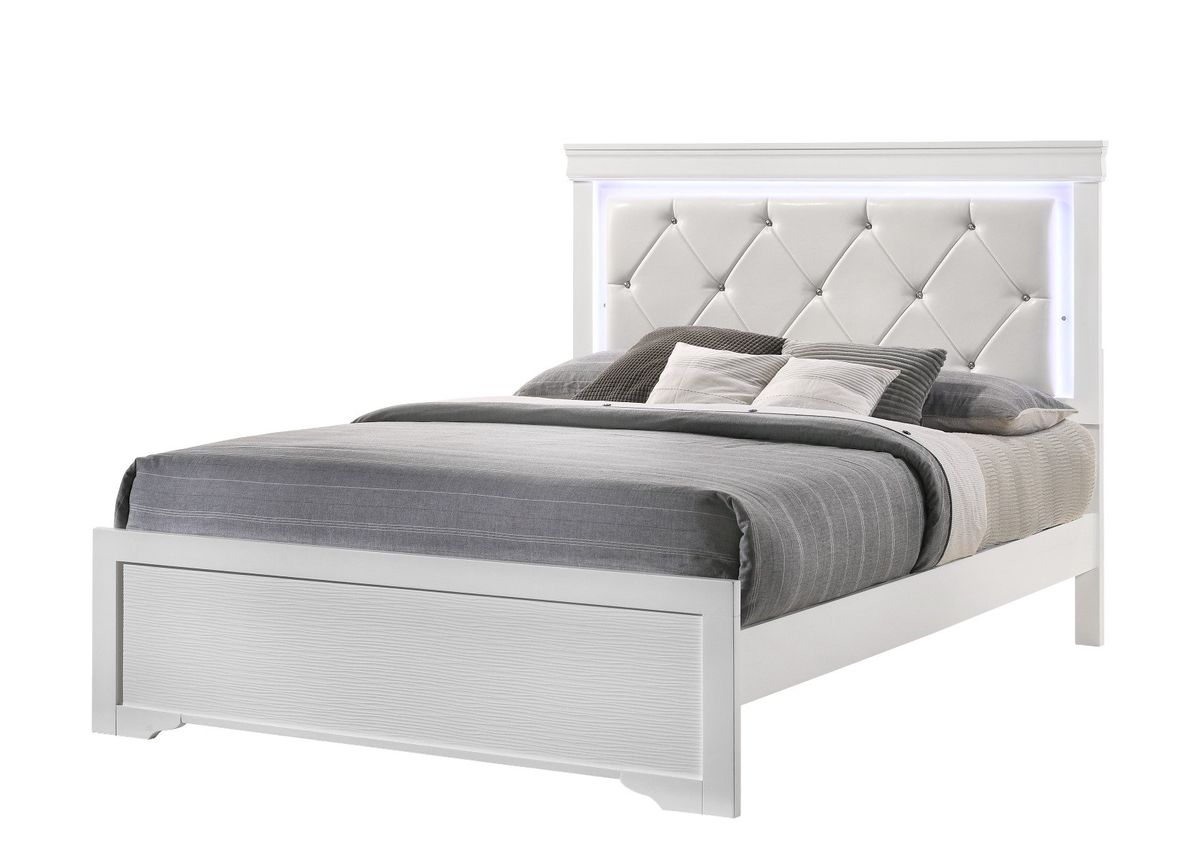 Galaxy Home Brooklyn Queen Bed in White