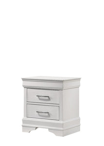 Galaxy Home Brooklyn Nightstand in White - Ego Home Furniture