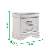 Load image into Gallery viewer, Galaxy Home Brooklyn Nightstand in White - Ego Home Furniture
