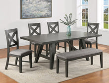 Load image into Gallery viewer, Crown Mark Furniture Rufus Side Chair in Dark Gray (Set of 2)
