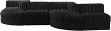 Load image into Gallery viewer, Rummi - Rounded Velvet Performance Fabric Upholstered 6 Piece Modular Sectional
