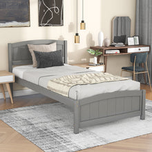 Load image into Gallery viewer, Platform Bed &amp; Headboard, Footboard And Wood Slat Support
