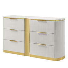 Load image into Gallery viewer, Giovanni - 6 Drawer Dresser (Only Dresser Included, Mirror Not Included) - White
