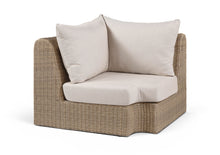 Load image into Gallery viewer, Seacrest - Olefin Water Resistant Fabric And Wicker Outdoor Patio Corner Chair
