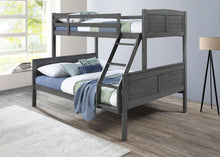 Load image into Gallery viewer, S093 - Twin / Full Bunk Bed - Antique Gray
