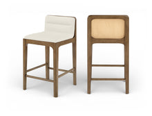 Load image into Gallery viewer, Ellis - Vegan Leather Upholstered Counter Stool (Set of 2) - Brown Base
