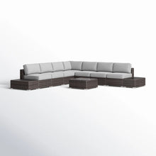 Load image into Gallery viewer, Wicker Sectional Seating Group With Cushions
