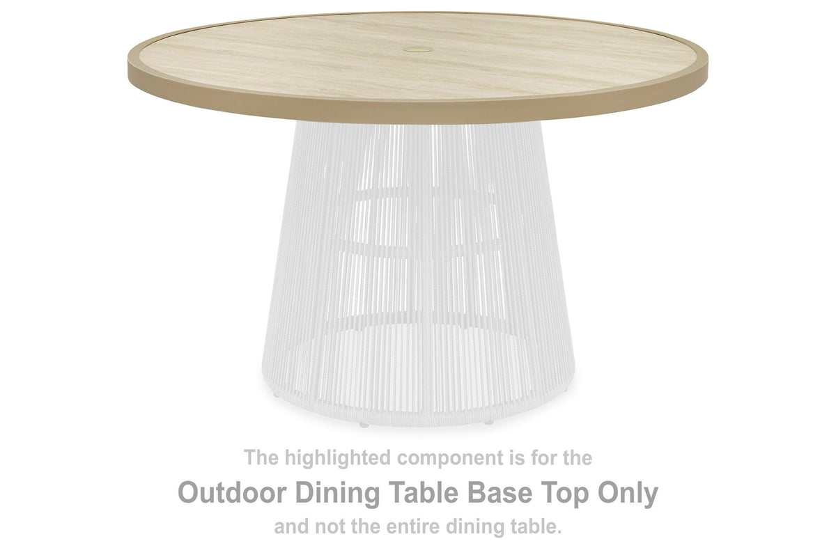 Orchard Beach - Round Dining Room Table Top - Beige