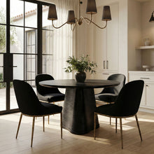 Load image into Gallery viewer, Ferro - Upholstered Dining Side Chair With Brushed Gold Legs
