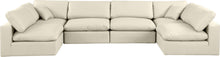 Load image into Gallery viewer, Comfy - 6 Piece Faux Leather Modular Armless Sectional
