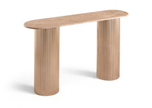 Load image into Gallery viewer, Cindra - Genuine Marble Top And Iron Base Console Table
