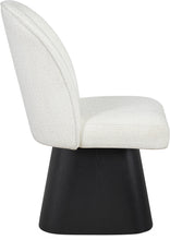 Load image into Gallery viewer, Marlowe - Linen Textured Fabric Upholstered Swivel Dining Side Chair - Stained Black
