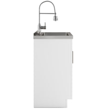 Load image into Gallery viewer, Hennessy - Deluxe Laundry Cabinet With Faucet And Stainless Steel Sink
