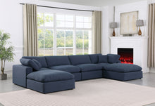 Load image into Gallery viewer, Comfy - 6 Piece Linen Modular Double Chaise Sectional
