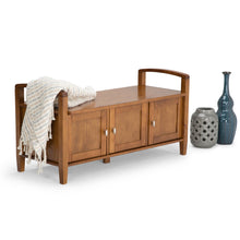 Load image into Gallery viewer, Warm Shaker - Handcrafted Entryway Storage Bench
