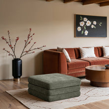 Load image into Gallery viewer, Stellar - Chenille Fabric Upholstered Modular Modular Ottoman
