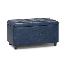 Load image into Gallery viewer, Cosmopolitan - Upholstered Storage Ottoman
