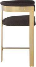 Load image into Gallery viewer, Romeo - Boucle Counter Stool With Gold Base (Set of 2)
