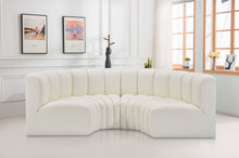 Load image into Gallery viewer, Arc - Faux Leather 4 Piece U-Shaped Modular Sofa
