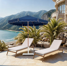 Load image into Gallery viewer, Amalfi - Aluminum Patio Umbrella - White Base / Light Brown Pole
