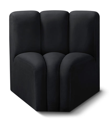 Arc - Velvet Curved Corner Chair