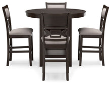 Load image into Gallery viewer, Langwest - Dining Room Counter Table Set (Set of 5) - Brown
