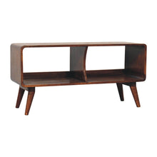 Load image into Gallery viewer, Curved Double Slot Media Unit - Dark Brown
